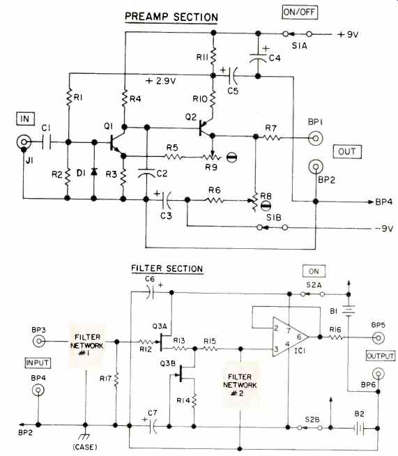 Build a Low-Noise Preamp with Weighting Filters