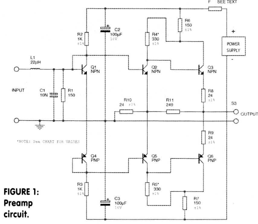 Preamp circuit